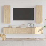  5-dijelni set TV ormarića boja hrasta sonome konstruirano drvo | shoptok.hr