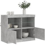  Komoda s LED svjetlima siva boja betona 81x37x67 cm | shoptok.hr