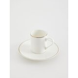 Reserved porcelanasta skodelica s krožnikom - bela Cene