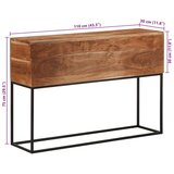  Konzolni stol 110 x 30 x 75 cm masivno drvo bagrema i željezo | shoptok.hr