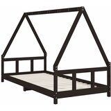  Okvir za dječji krevet crni 90 x 200 cm od masivne borovine | Eponuda.com