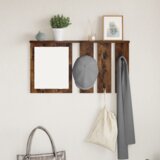 vidaXL Nadwyčajna obešalnik za plašče Dimljeni hrast 85 x 10 x 45 cm | Shoptok.si