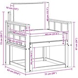  2 Komad Set vanjskih sofa Poliester Bijela i Krem | shoptok.hr