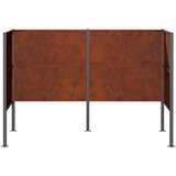  Ekran za kante za smeće 167 x 85 x 113 cm Otporni čelik Rđa Slike