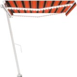  Tenda na ručno uvlačenje LED 400 x 300 cm narančasto-smeđa | shoptok.hr