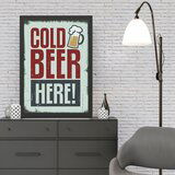 Wallity uramljena slika Cold Beer, 55x75 cm | ePonuda.com