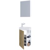 MID.YOU Kopalnica Za Goste Lumia, Bela, Barva Hrasta | Shoptok.si