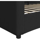  Dnevni krevet crni 100 x 200 cm od tkanine | shoptok.hr