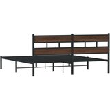  Posteljni okvir brez vzmetnice z vzglavjem rjavi 190x200 cm, (21609321) | Shoptok.si