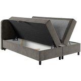 MID.YOU POSTELJA Z VZMETNICO 180 cm x 200 cm , les, tekstil siva | Shoptok.si