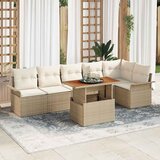  Sjedeća garnitura za vrt 7 kom. Poli ratan 239 x 62 x 85 cm | shoptok.hr