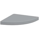  Plutajuća kutna polica siva 35 x 35 x 3,8 cm MDF | shoptok.hr