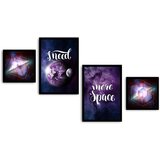 Wallity 4PSCT-07 multicolor decorative framed mdf painting (4 pieces) | ePonuda.com