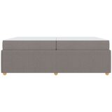  Posteljni okvir z vzmetnico Taupe 200 x 200 cm blago, (5000069816) | Shoptok.si