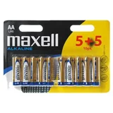 Alkalne AA LR6 baterije od 1.5V 5+5 kom u blister pakiranju