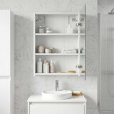  Kupaonski ormar s ogledalom s policom Bijelo 43 x 16 x 62.5 cm | shoptok.hr