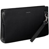 Calvin Klein Jeans Torbice EMBLEM HW POUCH WITH HANDLE LV04D1170G Črna Cene
