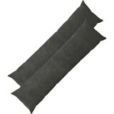  Jastuk s jastukom HEERLEN 2 kom. Antracit Mikrofibra Flis - Antracit 40 x 145 cm 2 | shoptok.hr