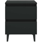  Noćni ormarići 2 kom crni 40 x 35 x 50 cm od iverice | shoptok.hr