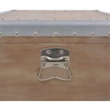  Kutija za pohranu od masivne jelovine 91 x 52 x 40 cm smeđa | Eponuda.com