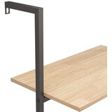  Naslanjajuće police s 3 razine svjetlosmeđe-crne 64x35x120,5 cm Slike