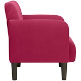 SOFA fotelja s naslonima za ruke vino crvena 54 cm baršun | Eponuda.com