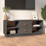 vidaXL TV ormarić sivi 100x34x40 cm od masivne borovine Cijene