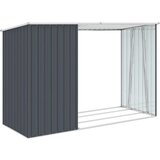  Vrtno spremište za drva antracit 245x98x159 cm pocinčani čelik | shoptok.hr