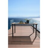 Beldano Vrtna Miza Bernd, Aluminij, Kaljeno Steklo, 140x90 | Shoptok.si