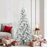 vidaXL Umjetno božićno drvce s nogom s stalakom Zelena 180 cm PE i PVC | shoptok.hr