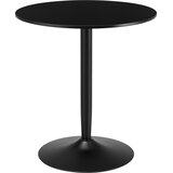 HOMCOM jedilna miza MDF, jeklo70D x 70Š x 75V cmČrna, (5000231354) | Shoptok.si
