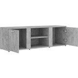 vidaXL TV omarica betonsko siva 120x34x37 cm iverna plošča | Shoptok.si