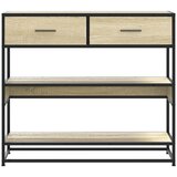  Konzolni stol boja hrasta sonome 90x35x80 cm konstruirano drvo | shoptok.hr