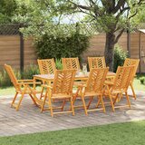 Vrtna stolica 8 pcs Smeđa 57 x 72 x 109 cm Čvrsto drvo akacije | shoptok.hr