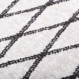  Perivi tepih crno-bijeli 120 x 170 cm | shoptok.hr