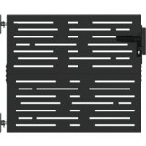 vidaXL Vrtna vrata Crna 105 x 100 cm Čelik s praškastim premazom | shoptok.hr