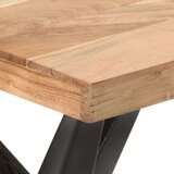  Blagovaonski stol 120 x 60 x 76 cm od masivnog bagremovog drva | shoptok.hr