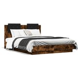 vidaXL Okvir za krevet s uzglavljem boja hrasta 120x190 cm drveni | shoptok.hr