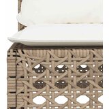  9-dijelni set vrtnih sofa s jastucima bež od poliratana 55 x 55 x 36 cm | Shoptok.si
