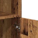 Ormarić s kotačima boja staro drva 55x40x91cm konstruirano drvo | shoptok.hr