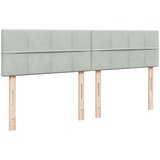 vidaXL Otomanski posteljni okvir z vzmetnicami siv 200x200cm žamet | Shoptok.si