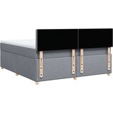 vidaXL Box spring postelja z vzmetnico svetlo siva 180x200 cm blago | Shoptok.si