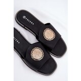 Boto Eco Leather Slides On Flat Heel With Decoration Black Tatereia | Eponuda.ba