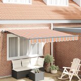 vidaXL Avtomatska Retraktibilna Tenda Črtna 350x250 cm Cene