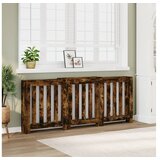 vidaXL Pokrov za radiator dimljen hrast 205x21,5x83,5cm inženirski les Cene