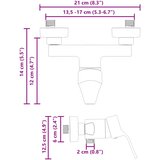 Tuš Miješalica Krom G 1 / 2 inča Mjed | shoptok.hr
