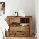 vidaXL Noćni ormar Staro drvo 60 x 36 x 45 cm Konstruirano drvo Cijene