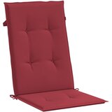  Jastuci za vrtne stolice 6 kom boja vina 120x50x3 cm od tkanine | Eponuda.com