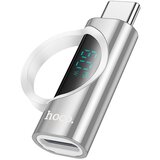 Hoco adapter type c (muški) na lightning (ženski) sa digitalnim displejem 3A 60W UA32A srebrni | ePonuda.com