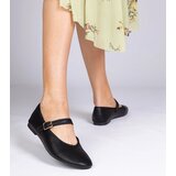 Gemre Black women's ballet flats with a buckle Mollis | Shoptok.si